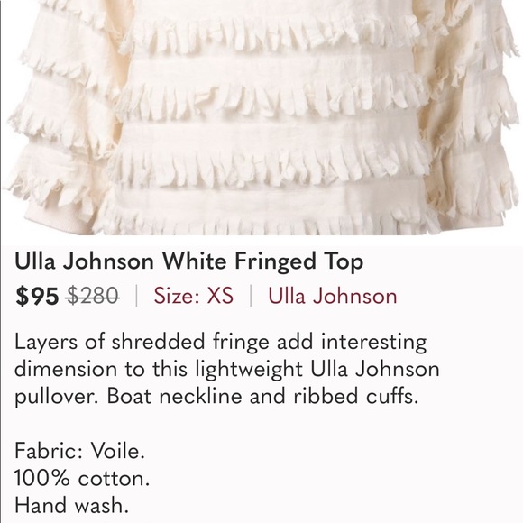Ulla Johnson Frayed Fringe Pullover - Picture 12 of 12